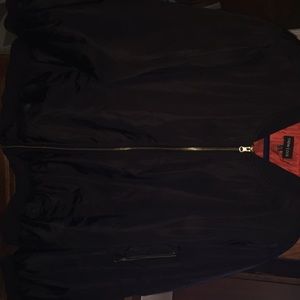 Plus size black bomber jacket